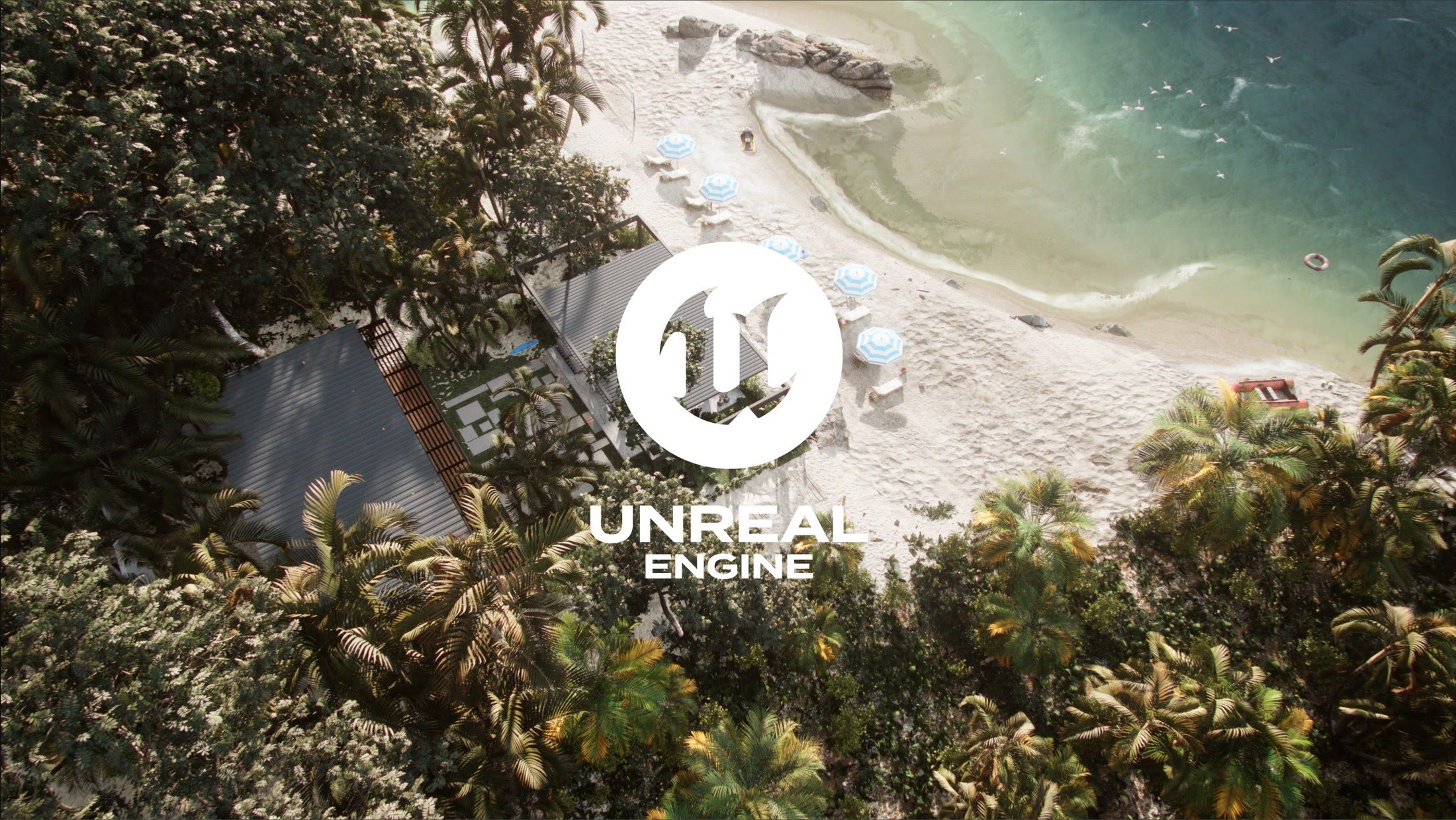 Aerial of the Beach House environment